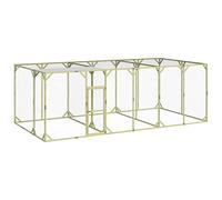 vidaXL Gallinero Jaula Exterior Techo Cerradura Jardín Patio Mascotas Conejera Animal Doméstico Aves Corral Madera Maciza de Pino Impregnada