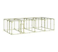 vidaXL Gallinero Jaula Exterior Techo Cerradura Jardín Patio Mascotas Conejera Animal Doméstico Aves Corral Madera Maciza de Pino Impregnada