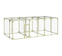 vidaXL Gallinero Jaula Exterior Techo Cerradura Jardín Patio Mascotas Conejera Animal Doméstico Aves Corral Madera Maciza de Pino Impregnada