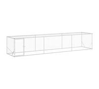 vidaXL Gallinero Plateado 500 x 100 x 100 cm Acero Galvanizado