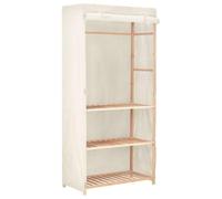 vidaXL Armario para Ropa de 3 Niveles Ropero 3 Alturas Almacenamiento Mueble Dormitorio Decoración Hogar 79x40x170 cm de Madera de Abeto