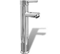 vidaXL Grifo Tipo Mezclador para Lavabo Lavamanos Cuarto Baño Acabado Cromado