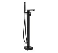 Vidaxl grifo para bañera de pie acero inoxidable negro 90 cm