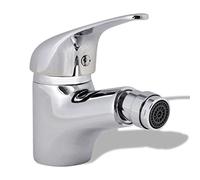 vidaXL Grifo para Bidet Baño Metal Cromado Mango Mezclador Manija Monomando