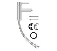 Vidaxl grifo para lavabo de baño acabado cromado 130x176 mm