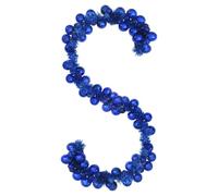 vidaXL Guirnalda de Bolas de Navidad Azul 186 cm Poliestireno, Guirnalda Navideña Ligera, Moderna y Resistente para Sala, Decoración Tradicional para Oficina e Interior