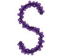 vidaXL Guirnalda de Bolas de Navidad Lila 186 cm Poliestireno, Guirnalda Navideña Ligera, Moderna y Resistente para Sala, Decoración Tradicional para Oficina e Interior