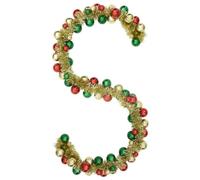 vidaXL Guirnalda de Bolas de Navidad Multicolor 186 cm Poliestireno, Guirnalda Navideña Ligera, Moderna y Resistente para Sala, Decoración Tradicional para Oficina e Interior