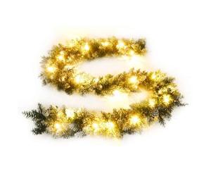 vidaXL Guirnalda de Navidad con Luces LED PVC Verde 2,7 m