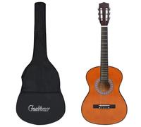vidaXL Guitarra clásica para principiantes con funda 3/4 36"