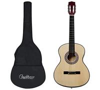 vidaXL Guitarra clásica para principiantes con funda 4/4 39"