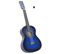 vidaXL Guitarra Clásica para Niños y Principiantes Aficionados Instrumento Musical Acústica Óptima para Jóvenes Alumnos Azul 3/4 36"