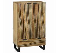 vidaXL Highboard 60 x 33,5 x 100 cm Madera maciza de mango