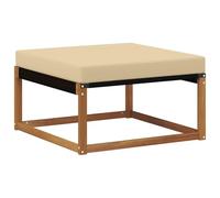 vidaXL Hocker Exterior Madera de Acacia Sólida Natural, Muebles de Balcón, Estilo Moderno al Aire Libre, Conjunto de Lounge de Madera Acacia Duradera para Relajación y Confort Versátiles en el Jardín