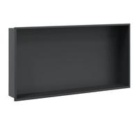vidaXL Hornacina Ducha Acero Inoxidable Negro Mate 62x32x9 cm, hornacina de baño, hornacina en el baño, hornacina de Ducha de Acero Inoxidable