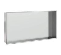 vidaXL Hornacina Ducha Acero Inoxidable Plateado Cepillado 62x32x9 cm, hornacina de baño, hornacina en el baño, hornacina de Ducha de Acero Inoxidable