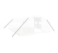 vidaXL Invernadero con Estructura de Acero Blanco 24 m² 6x4x2 m