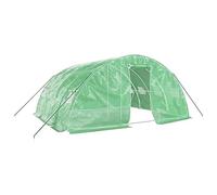 vidaXL Invernadero con Estructura de Acero Verde 20 m² 5x4x2,3 m