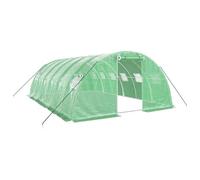 vidaXL Invernadero con Estructura de Acero Verde 24 m² 6x4x2 m