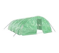 vidaXL Invernadero con Estructura de Acero Verde 40 m² 8x5x2,3 m