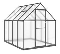 vidaXL Invernadero con Marco Base Aluminio Antracita 224x169x195 cm
