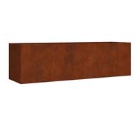 vidaXL Jardinera, Macetero para Plantas Flores Verduras Hierbas, Soporte de Macetas, Arriate para Jardín Patio Balcón Terraza, Acero Corten