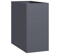 vidaXL Jardinera Acero Gris Antracita 40x80x80 cm, macetero, Soporte para Plantas, lecho Elevado, Soporte para jardineras, Bandeja para Plantas