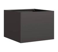 vidaXL Jardinera Acero Negro 40x40x30 cm, macetero, Soporte para Plantas, lecho Elevado, Soporte para jardineras, Bandeja para Plantas