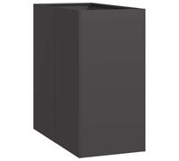 vidaXL Jardinera Acero Negro 40x80x80 cm, macetero, Soporte para Plantas, lecho Elevado, Soporte para jardineras, Bandeja para Plantas