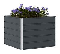 vidaXL Jardinera Antracita 100 x 100 x 75 cm Acero