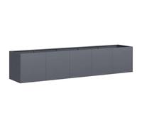 vidaXL Jardinera Antracita 200x40x40 cm Acero Laminado en frío
