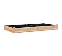 vidaXL Jardinera arriate con Forro Madera Maciza Abeto 240x120x25 cm