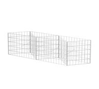 vidaXL Jardinera Arriate de Gaviones Rectangular Acero Galvanizado 120x30x50cm