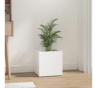 vidaXL Jardinera Blanca 40x40x40 cm de Madera de ingeniería
