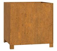 vidaXL Jardinera con Patas Acero corten Oxidado 49x47x50 cm, Maceta, arriate Elevado, Soporte para macetas, macetero, bancal Elevado