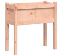 vidaXL - Jardinera con pies, cama elevada, bandeja de flores, maceta de plantas, caja de flores para jardín, patio o terraza balcón, madera maciza Douglas