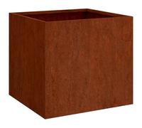 vidaXL Jardinera, Soporte para Macetas, Arriate Bancal Elevado para Plantas, Macetero para Jardín Patio Terraza, Acero Corten 49x47x46 cm
