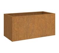 vidaXL Jardinera de Acero corten 62x30x29 cm, Maceta, arriate Elevado, Soporte para macetas, macetero, bancal Elevado, Soporte para Plantas