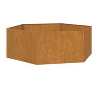 vidaXL Jardinera de Acero corten Oxidado 138x120x45 cm, Maceta, arriate Elevado, Soporte para macetas, macetero, bancal Elevado, Soporte para Plantas