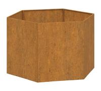 vidaXL Jardinera de Acero corten Oxidado 60x60x45 cm, Maceta, arriate Elevado, Soporte para macetas, macetero, bancal Elevado, Soporte para Plantas