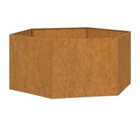 vidaXL Jardinera de Acero corten Oxidado 90x90x45 cm, Maceta, arriate Elevado, Soporte para macetas, macetero, bancal Elevado, Soporte para Plantas