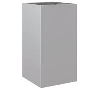 vidaXL Jardinera, Arriate Elevado, Soporte para Macetas, Macetero Exterior de Plantas para Jardín Patio Balcón, Acero Galvanizado Plateado
