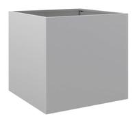 vidaXL Jardinera, Arriate Elevado, Soporte para Macetas, Macetero Exterior de Plantas para Jardín Patio Balcón, Acero Galvanizado Plateado