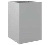 vidaXL Jardinera, Arriate Elevado, Soporte para Macetas, Macetero Exterior de Plantas para Jardín Patio Balcón, Acero Galvanizado Plateado