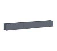 vidaXL Jardinera de Acero Laminado en frío Antracita 360x40x40 cm, macetero, Soporte para Plantas, lecho Elevado, Soporte para jardineras