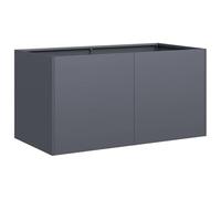 vidaXL Jardinera de Acero Laminado en frío Antracita 80x40x40 cm, macetero, Soporte para Plantas, lecho Elevado, Soporte para jardineras