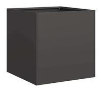 vidaXL Jardinera de acero laminado en frío 40x40x40 cm Negro - Macetero y soporte para plantas