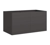 vidaXL Jardinera de Acero Laminado en frío Negro 80x40x40 cm
