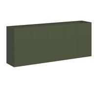 vidaXL Jardinera de Acero Laminado en frío Verde Oliva 200x40x80 cm, macetero, Soporte para Plantas, lecho Elevado, Soporte para jardineras