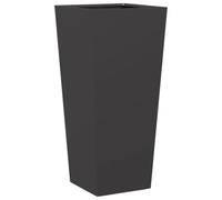 vidaXL Jardinera de Acero Negra 35x35x75 cm, Jardinera, Jardinera de Patio, Jardinera, Jardinera al Aire Libre, Jardinera, Jardinera de jardín